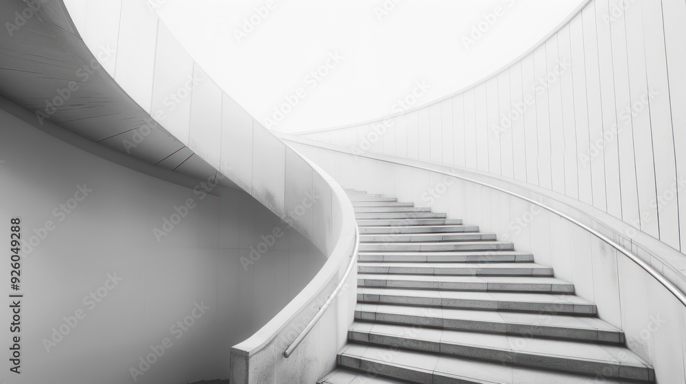 Modern Architecture - White Spiral Staircase Modern Architecture - White Spiral Staircase