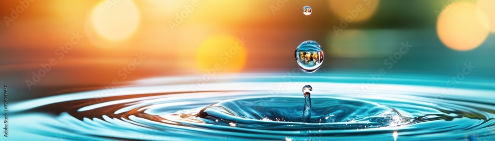 Chain Reaction: Ripple Effect Symbolizing Individual Impact, Conceptual Ideological with Copy Space Chain Reaction: Ripple Effect Symbolizing Individual Impact, Conceptual Ideological with Copy Space