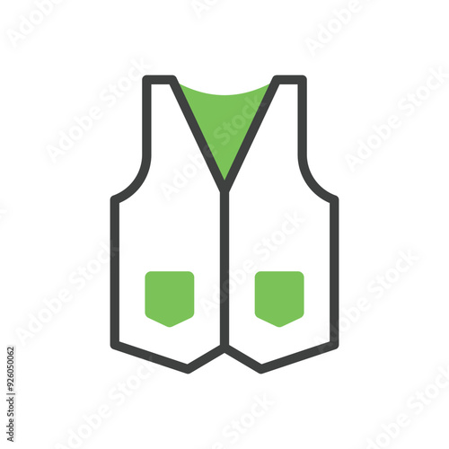  Vest vector icon
