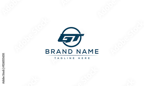 Logo design letter GT . Elegant modern. Vector template.