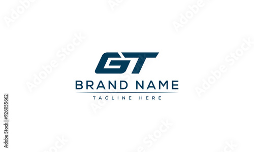 Logo design letter GT . Elegant modern. Vector template.