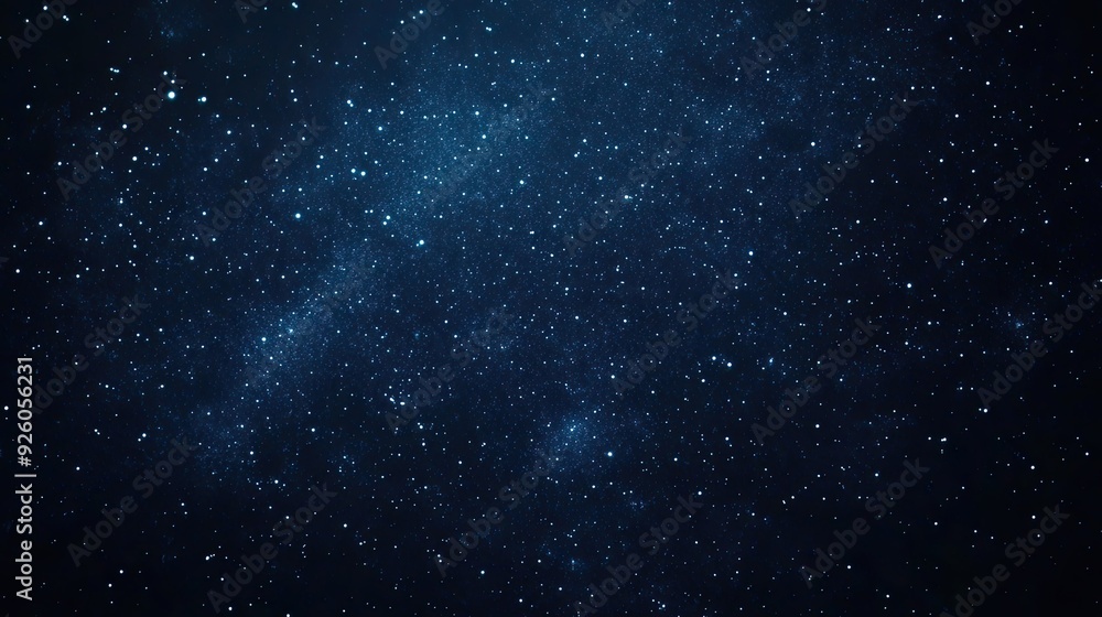 A dark, starry night sky background with twinkling stars, perfect for celestial and dreamy designs