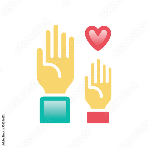  Volunteers vector icon