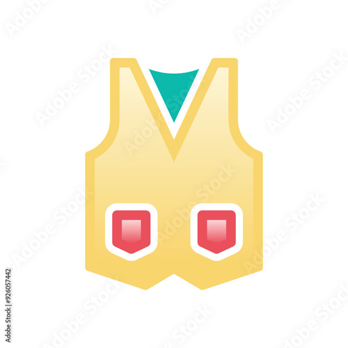  Vest vector icon