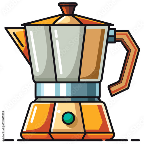 Coffee-Maker. Stock Vector