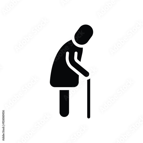  Elderly People Help vector icon