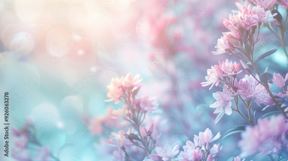 Delicate Pink Blossoms in a Dreamy Setting Delicate Pink Blossoms in a Dreamy Setting