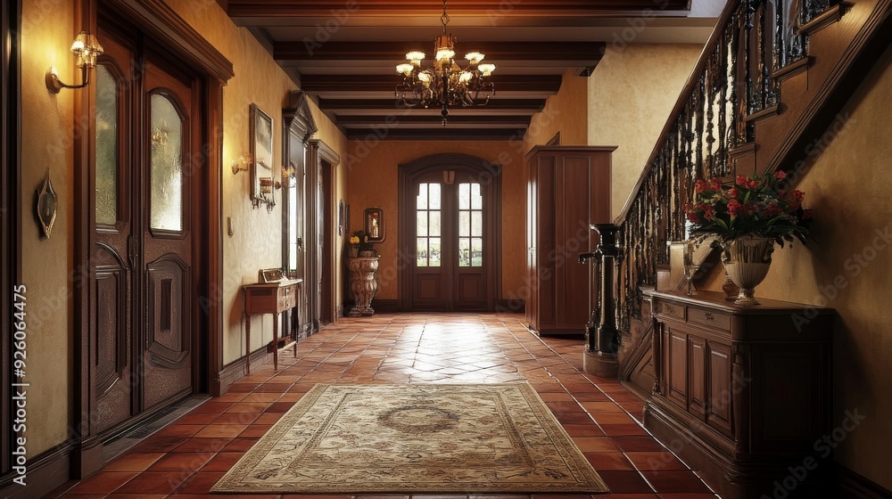 Fototapeta premium Rustic country hallway