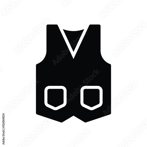  Vest vector icon