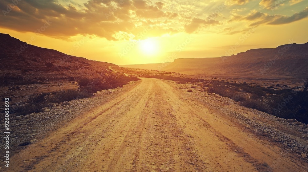 Fototapeta premium Judean Desert Sunset