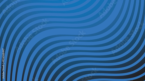 Blue gradient background with stripes curve line for backdrop or presentation