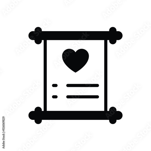 Wedding Vows vector icon