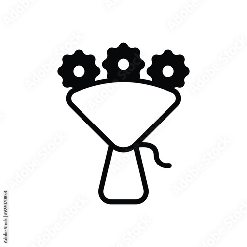 Bridal Bouquet vector icon