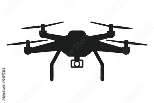 drone silhouette vector illustration
