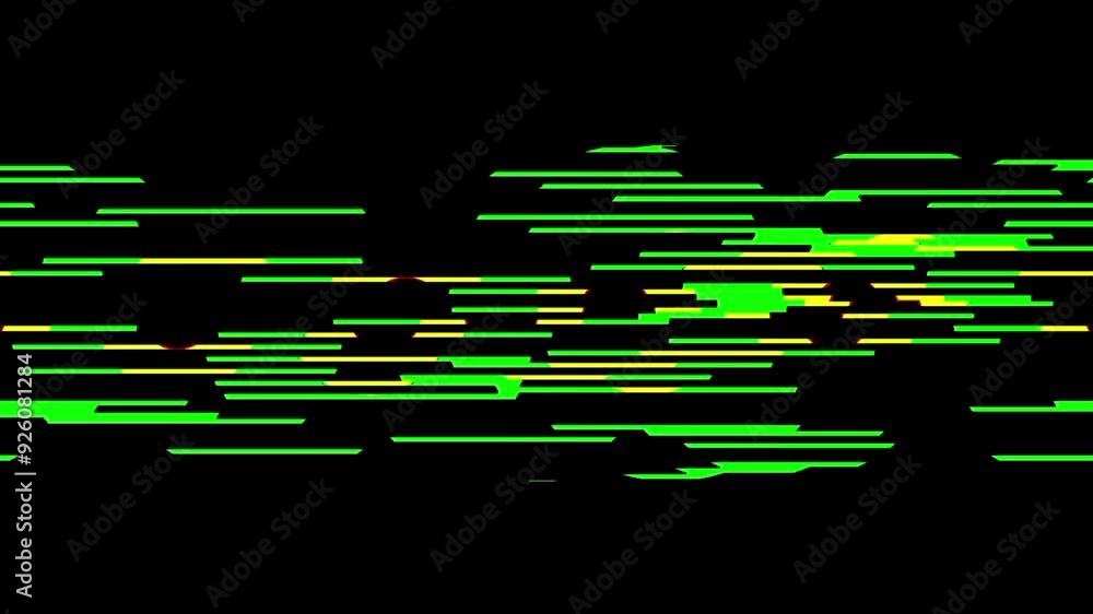Moving light green glowing lines. Moving light green glowing lines.