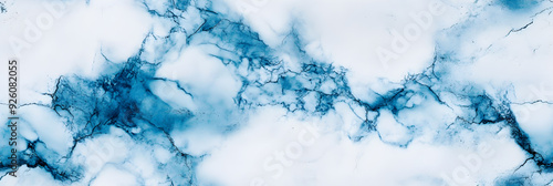 Abstract blue marble texture background.