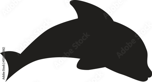 dolphin fish silhouete eps vector file