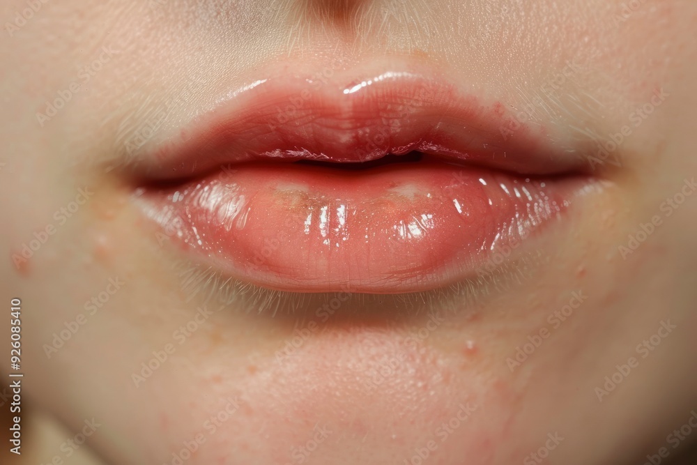 Fototapeta premium a copycat lip establishment with generative ai