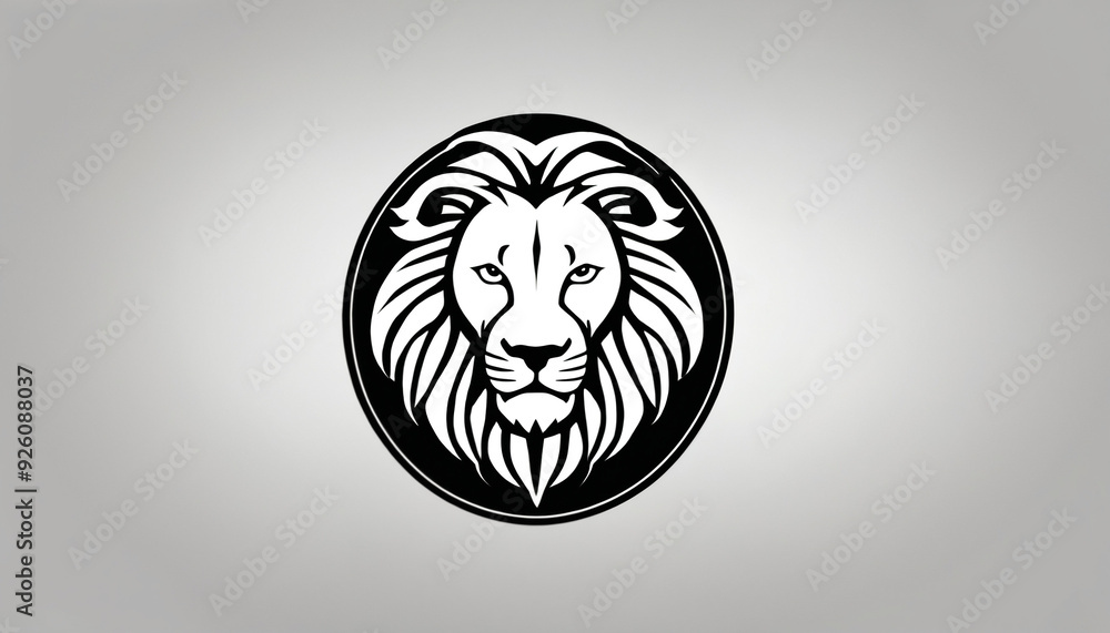Blason emblème logo entreprise marque tête lion. Blason emblème logo entreprise marque tête lion.