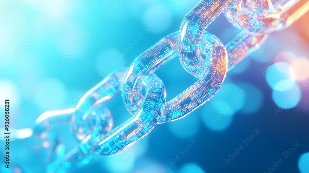 Digital Chain Link Abstract Background Digital Chain Link Abstract Background