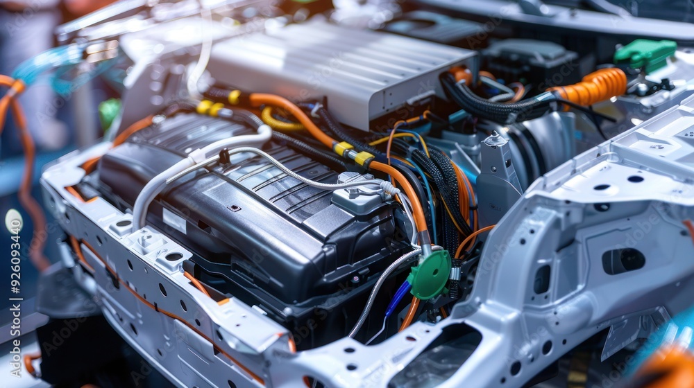 Electric vehicle battery pack internal structure Electric vehicle battery pack internal structure