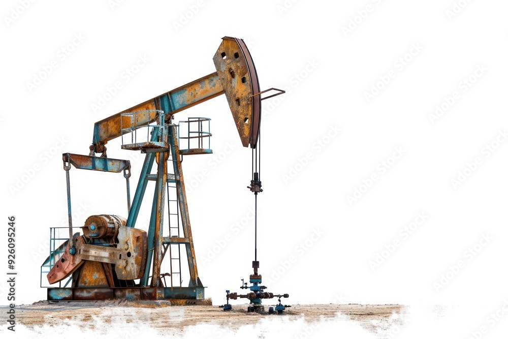 Petroleum outdoors white background construction. Petroleum outdoors white background construction.