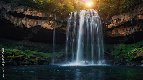 waterfall in the park