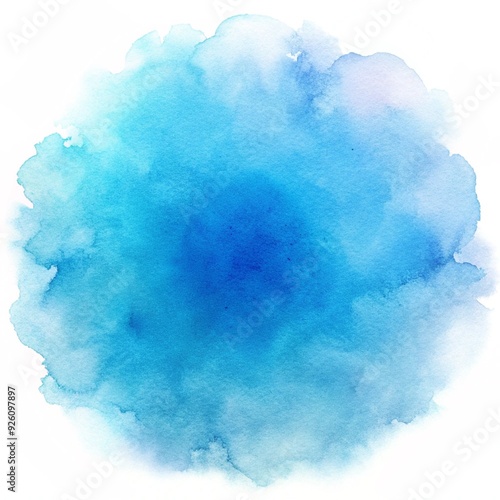 Light blue watercolor gradient blending into a soft white.. blue sky with clouds.