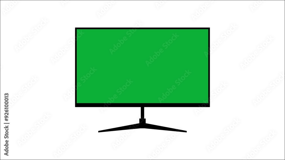 green screen gaming monitor screen mockup, gaming monitor green screen ...