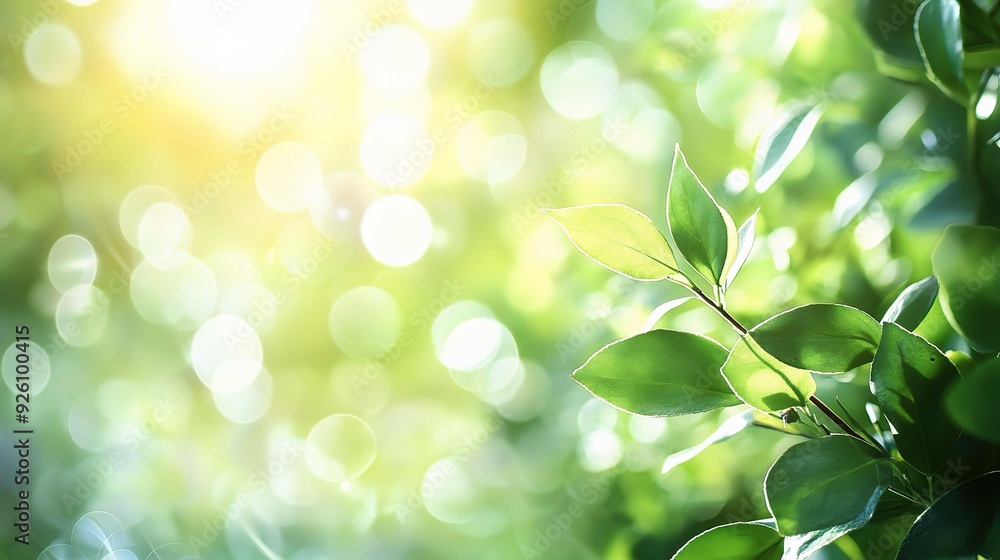 Radiant Green Leaves in Sunlight Radiant Green Leaves in Sunlight