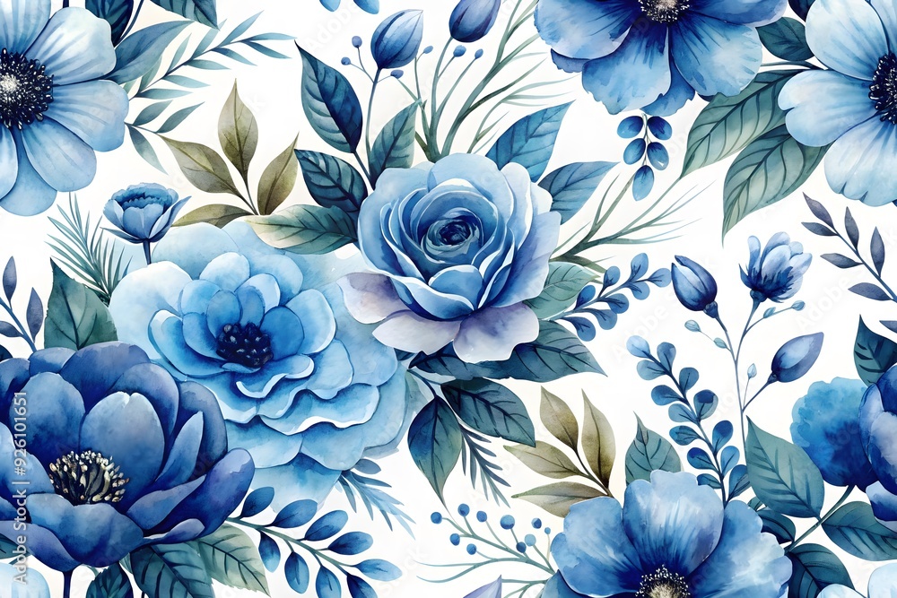 blue flower on a white background isolated with Branches and leafs Illustration
blue flower on a white background isolated with Branches and leafs Illustration