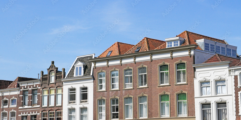 Fototapeta premium Fachadas de edificios en los Países Bajos