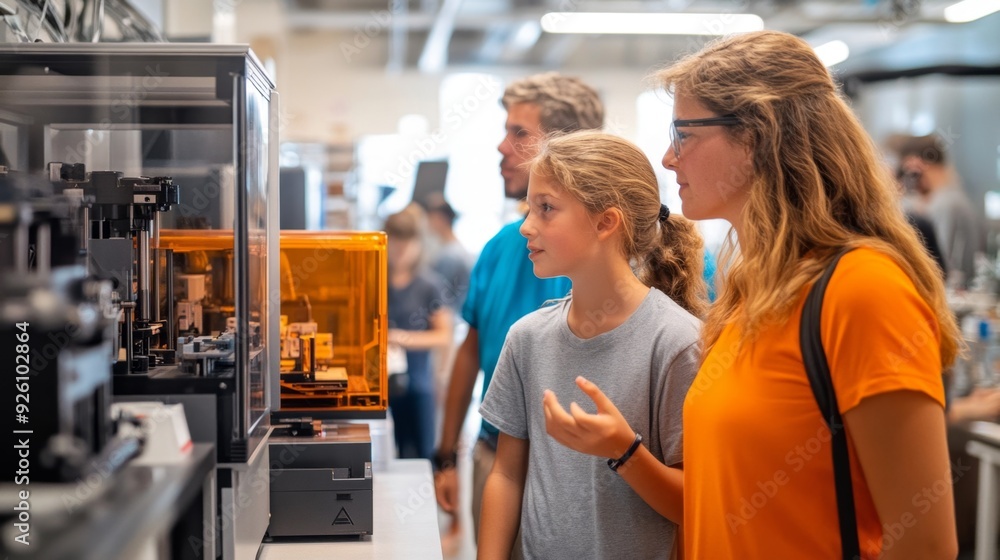 Obraz premium Students Learning About 3D