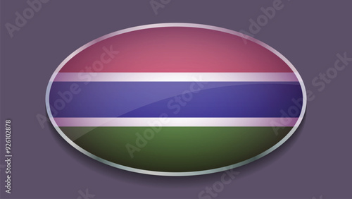 Eclipse Shape of GAMBIA Flag with Original color Free Download Eclipse Shape of GAMBIA Flag with Original color - GFXLoad