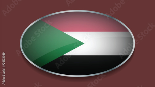 Free Download Eclipse Shape of SUDAN Flag with Original color - GFXLoad