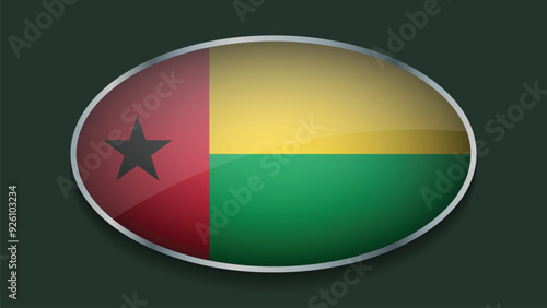 Eclipse Shape of GUINEA BISSAU Flag with Original color Free Download Eclipse Shape of GUINEA BISSAU Flag with Original color - GFXLoad