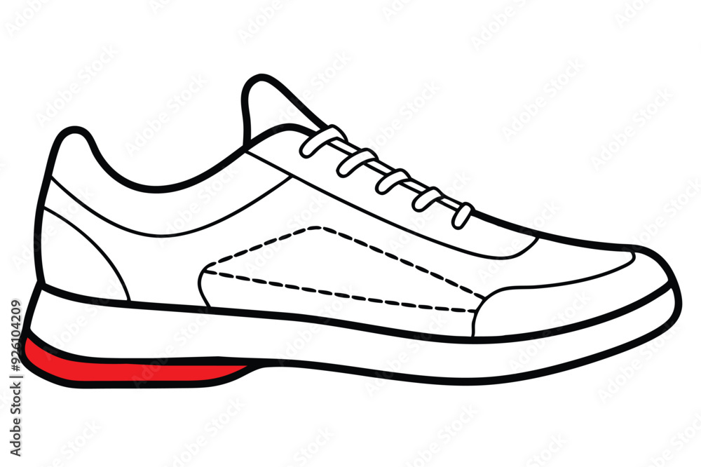 Vector Line Art of Sports Shoes: Football, Cricket, Soccer, Volleyball, Rugby Shoe Vector Design Vector Line Art of Sports Shoes: Football, Cricket, Soccer, Volleyball, Rugby Shoe Vector Design