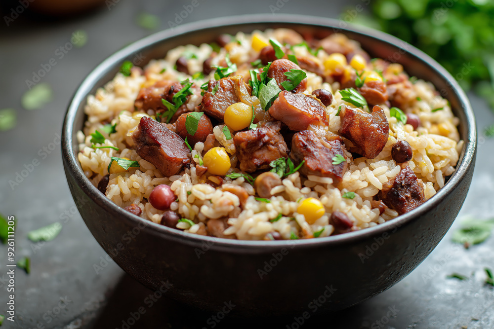 Cook-Up Rice - Guyanese One-Pot Meal with Black-Eyed Peas, Tender Meats, and Corn Cook-Up Rice - Guyanese One-Pot Meal with Black-Eyed Peas, Tender Meats, and Corn