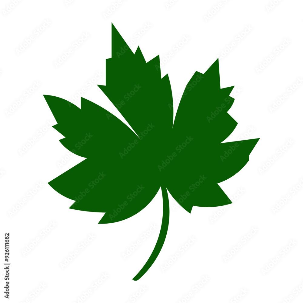 green two leaf typography vector green two leaf typography vector
