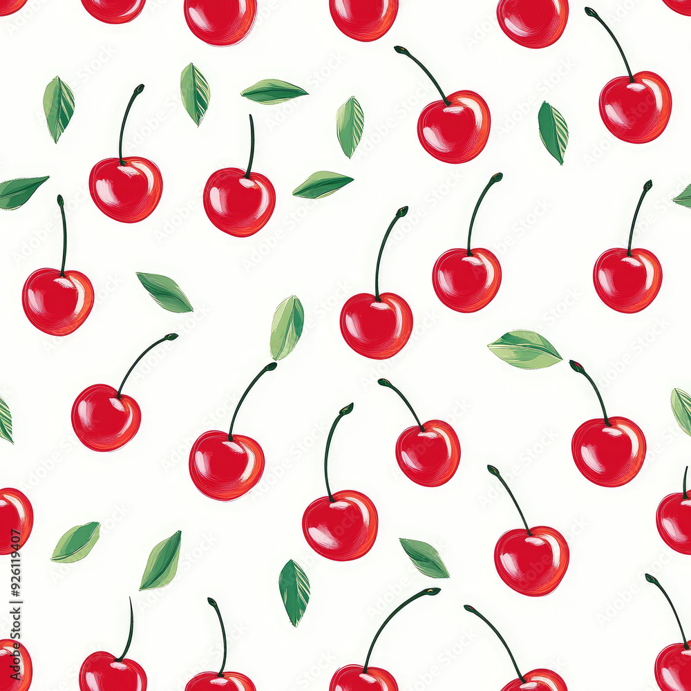 Cherry pattern, cherry seamless pattern Cherry pattern, cherry seamless pattern