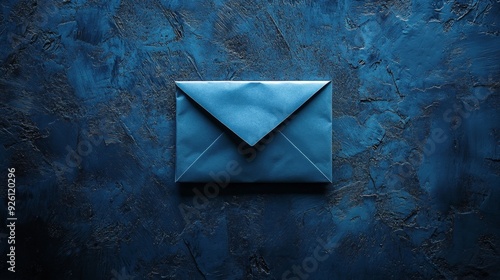 Blue Envelope on Dark Blue