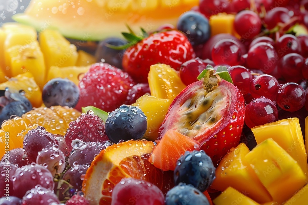 a close up of a variety of fruits a close up of a variety of fruits