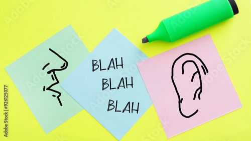 Blah blah blah as gossip concept. Mouth talking