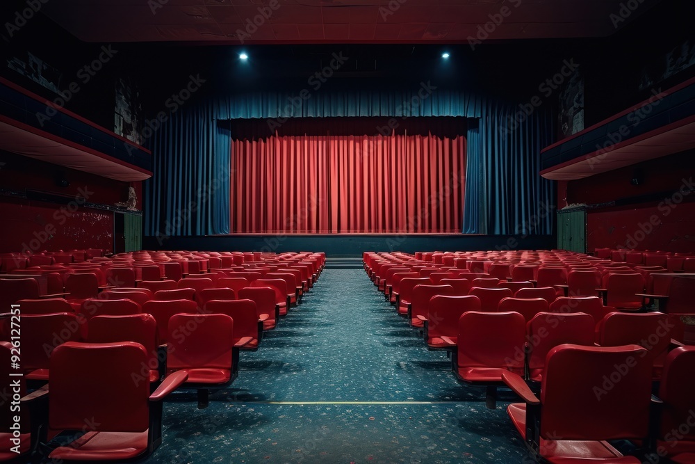 Fototapeta premium Cinema auditorium cinema stage.