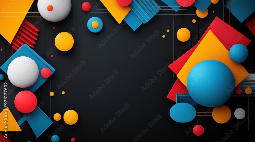 Abstract geometric backdrop with strong lines and curves Abstract geometric backdrop with strong lines and curves