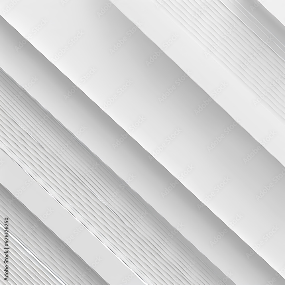Fototapeta premium A minimalist background with faint diagonal stripes in light gray, adding a touch of texture to a clean design. 8k UHD, suitable for high-quality printing or digital display. 