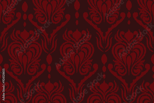 Seamless paisley embroidered floral motif pattern in vector, for design, fabric, wrapping, digital motif, background, wallpaper, print, clothing, etc.	