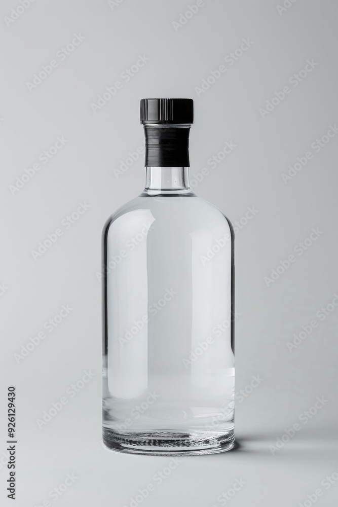 A bottle featuring a label that showcases its sleek design and branding, ideal for contemporary product promotion and marketing visuals. A bottle featuring a label that showcases its sleek design and branding, ideal for contemporary product promotion and marketing visuals.