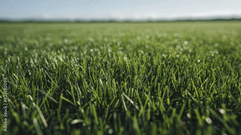 Vast meadow beneath a bright blue sky, with vibrant green grass extending to the horizon, evoking a sense of tranquility and harmony with nature. Vast meadow beneath a bright blue sky, with vibrant green grass extending to the horizon, evoking a sense of tranquility and harmony with nature.