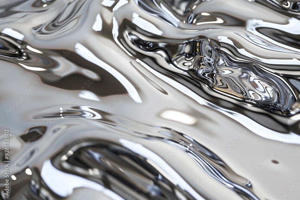 ai generative liquid metallic chrome iron ai generative liquid metallic chrome iron
